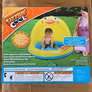 NEW! Sizzlin Cool 😎 Duck Baby Pool with Canopy